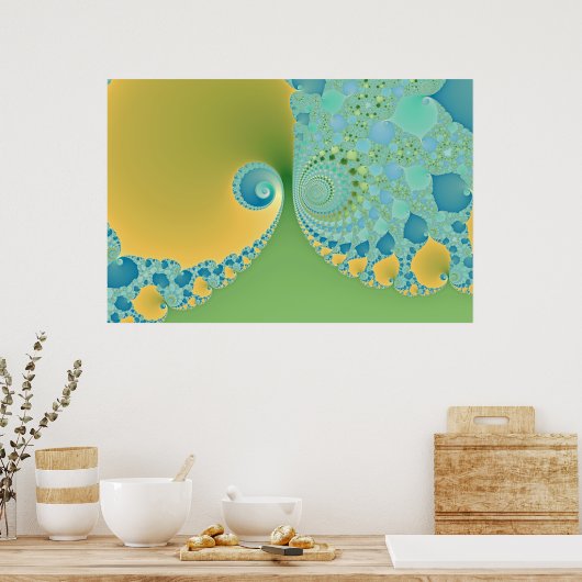 Spring Arrives - Fractal Art Poster (Keuken)