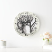 Spring Art, Watering can, Zwart & wit kunst Grote Klok (Huis)