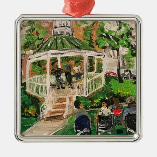 "Spring at Wes Point Park" door Willowcatdesigns Metalen Ornament (Voorkant)