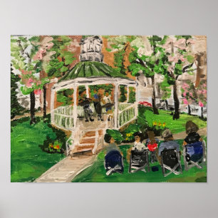 "Spring at Wes Point Park" van Willowcatdesigns  Poster