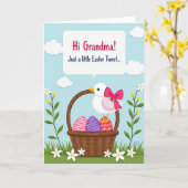 Spring Avian Basket Egg Card Kaart (Gele Bloem)