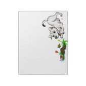 Spring-awake, puppy met vlinder notitieblok (Linkerzijde)