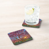 Spring Awakening - Blooming Tree Landscape Bier Onderzetter (Rechterzijde)