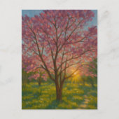 Spring Awakening - Blooming Tree Landscape Briefkaart (Voorkant)