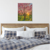 Spring Awakening - Blooming Tree Landscape Canvas Afdruk (Insitu (Slaapkamer))