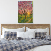 Spring Awakening - Blooming Tree Landscape Canvas Afdruk (Insitu (Slaapkamer))