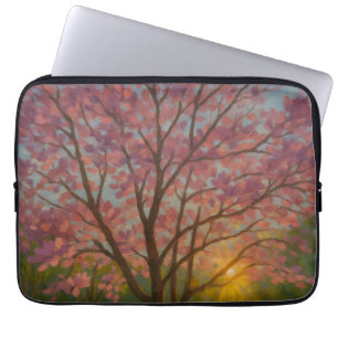 Spring Awakening - Blooming Tree Landscape Laptop Sleeve