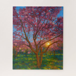 Spring Awakening - Blooming Tree Landscape Legpuzzel