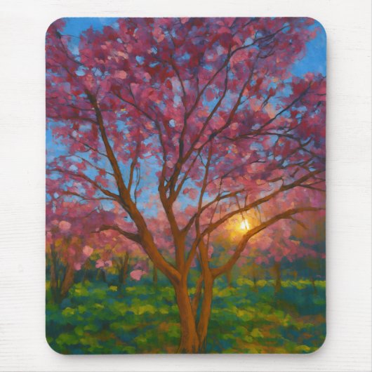 Spring Awakening - Blooming Tree Landscape Muismat (Voorkant)