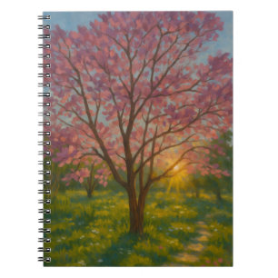 Spring Awakening - Blooming Tree Landscape Notitieboek