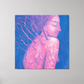 Spring Awakening Dryad Fantasy Girl Magical Forest Canvas Afdruk (Voorkant)