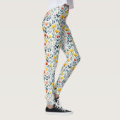 Spring Awakening: grillig bloemenpatroon Leggings (Rechts)