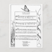 Spring Awakening Song and Butterfly Briefkaart (Voorkant)