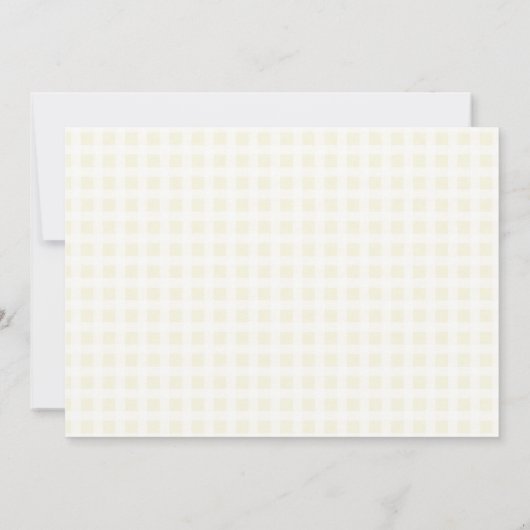 Spring Baby Chick Nest Easter Yellow Baby shower Kaart (Achterkant)