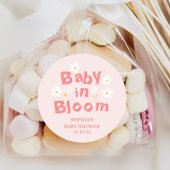 Spring Baby in Bloom Baby shower Favoriet Ronde Sticker