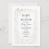 Spring Baby in Bloom Wildflower Baby Shower Kaart (Voorkant)