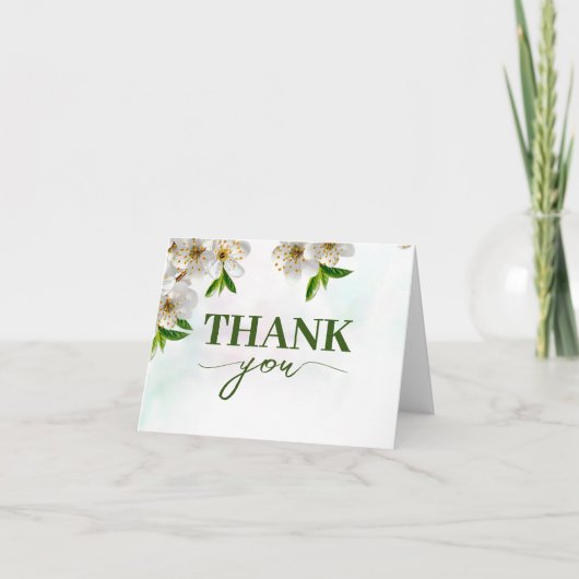 Spring Baby in het Baby shower Bloom Dank u Bedankkaart (Voorkant)