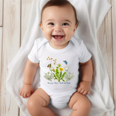 Spring Baby Paardebloemen voeden de vlinders Gezeg Romper