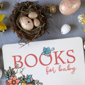 Spring Baby shower Boeken voor Baby Verzoek Informatiekaartje