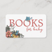 Spring Baby shower Boeken voor Baby Verzoek Informatiekaartje (Voorkant)