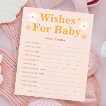Spring Baby shower Game Wensen voor Baby
