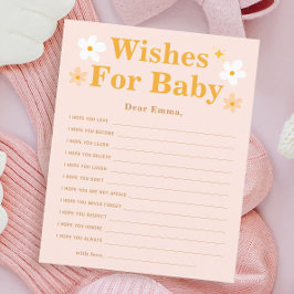 Spring Baby shower Game Wensen voor Baby