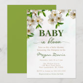 Spring Baby Shower Invitation Baby in Bloom Kaart (Voorkant / Achterkant)
