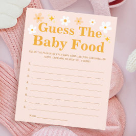 Spring Baby shower spel raden de Baby eten