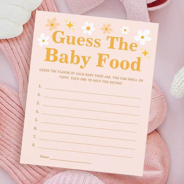 Spring Baby shower spel raden de Baby eten (Creator heeft geüpload)