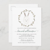 Spring Baby | Uitnodiging voor het Baby shower (Voorkant / Achterkant)