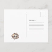 Spring Baby | Uitnodiging voor het Baby shower Briefkaart (Achterkant)