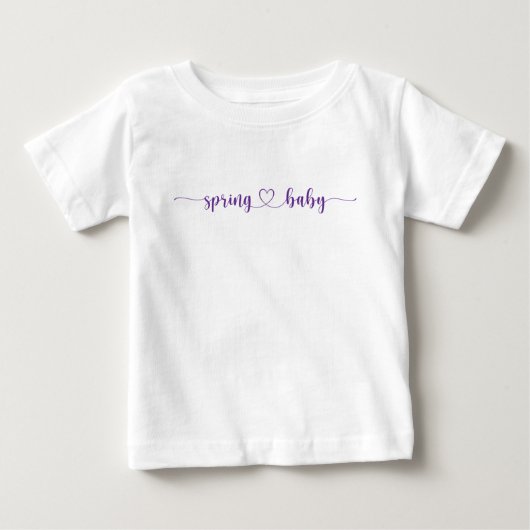 Spring Baby Violet Print Baby shower (Voorkant)
