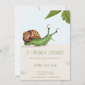 Spring Back Yard Snagel Kinder Natuur Birthday Kaart (Voorkant)