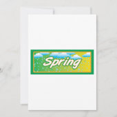 Spring Banner-teken Kaart (Voorkant)