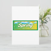 Spring Banner-teken Kaart (Staand voorkant)