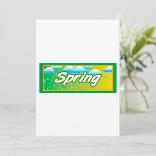 Spring Banner-teken Kaart