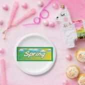 Spring Banner-teken Papieren Bordje (Feest)