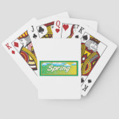 Spring Banner-teken Pokerkaarten (Achterkant)