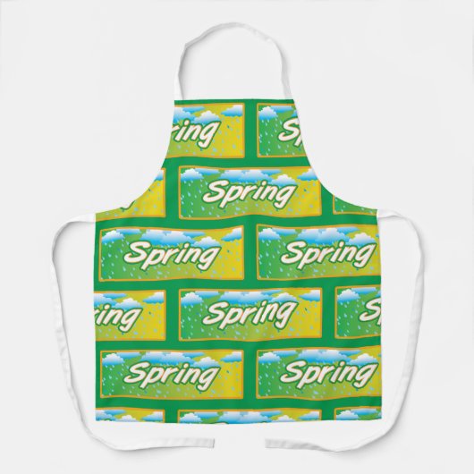 Spring Banner-teken Schort (Voorkant)