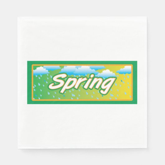 Spring Banner-teken Servet (Voorkant)