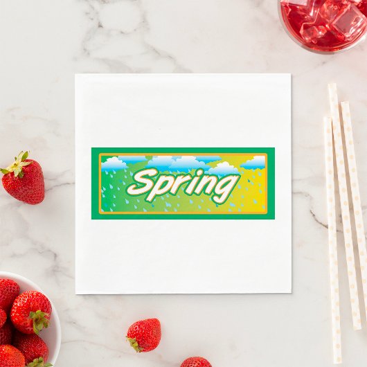 Spring Banner-teken Servet