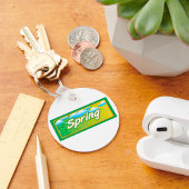 Spring Banner-teken Sleutelhanger