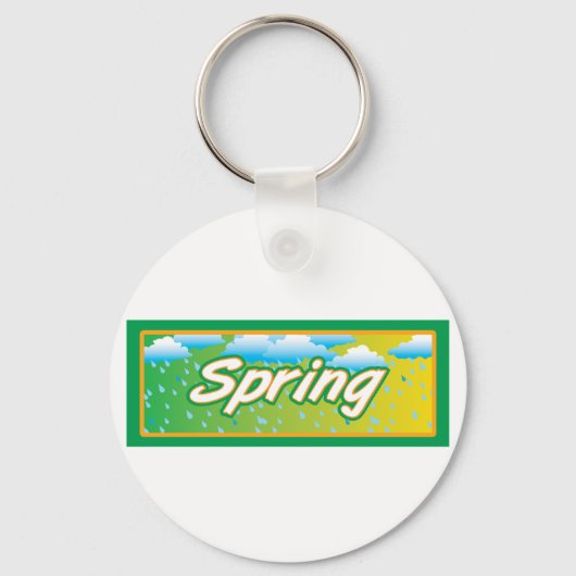 Spring Banner-teken Sleutelhanger (Voorkant)