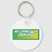 Spring Banner-teken Sleutelhanger (Achterkant)