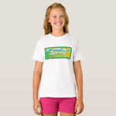 Spring Banner-teken T-shirt (Voorkant volledig)
