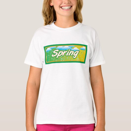 Spring Banner-teken T-shirt (Voorkant)