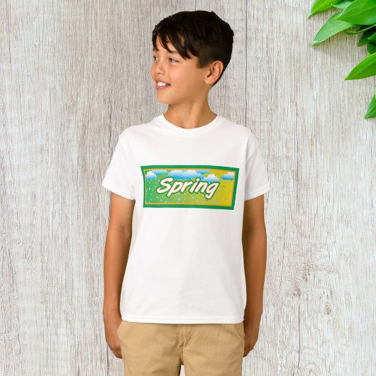 Spring Banner-teken T-shirt