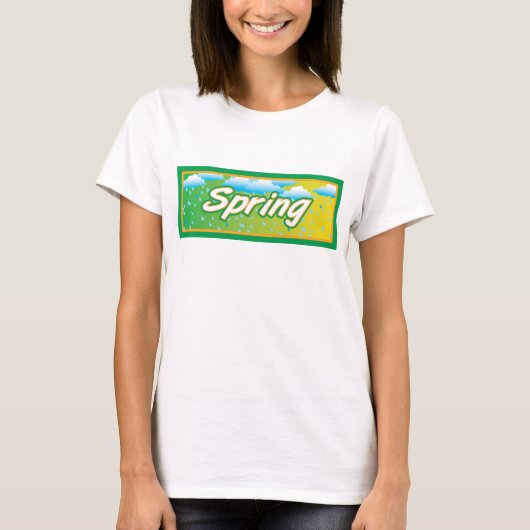 Spring Banner-teken T-shirt (Voorkant)