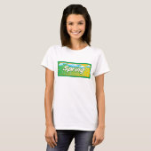 Spring Banner-teken T-shirt (Voorkant volledig)