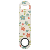 Spring Bar Key Floral Bottle Open Speed Flessenopener (Achterkant)